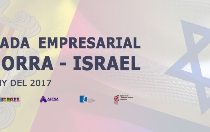 El próximo 7 de junio se celebra la jornada empresarial Andorra-Israel